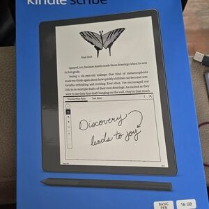 Brand new Kindle Scribe (16GB) with Amazon Basic Pen.Factory sealed, never open